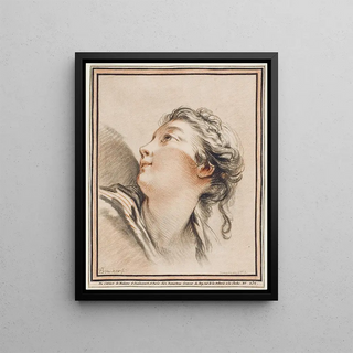 Gilles Demarteau the Elder - Head of a Woman.webp