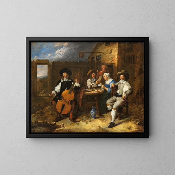 Kompania de création musicale - Gillis van Tilborgh — oprawiony obraz na ścianie