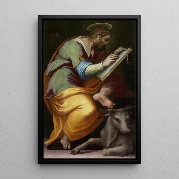 Świętego Łukasza - Giorgio Vasari — oprawiony obraz na ścianie