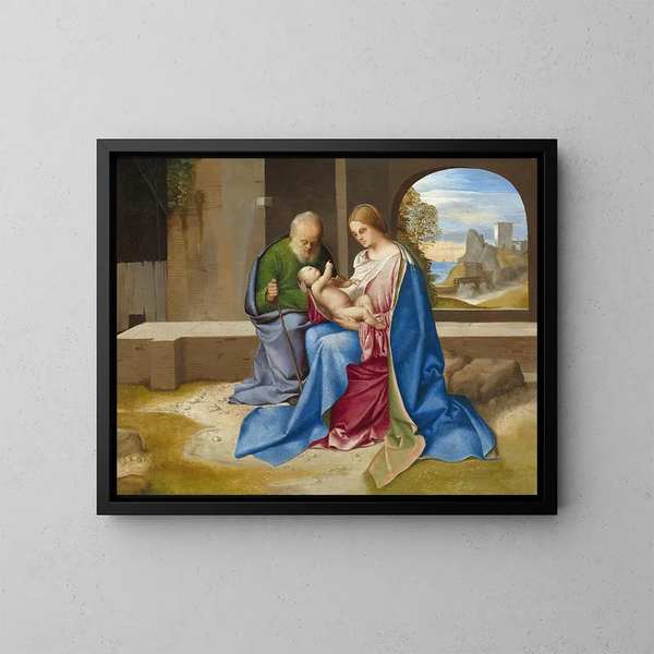 Rodzina Święta - Giorgione — oprawiony obraz na ścianie