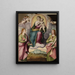 La Vierge à l'Enfant Jésus sur un nuage - Giovan Filippo Criscuolo — oprawiony obraz na ścianie