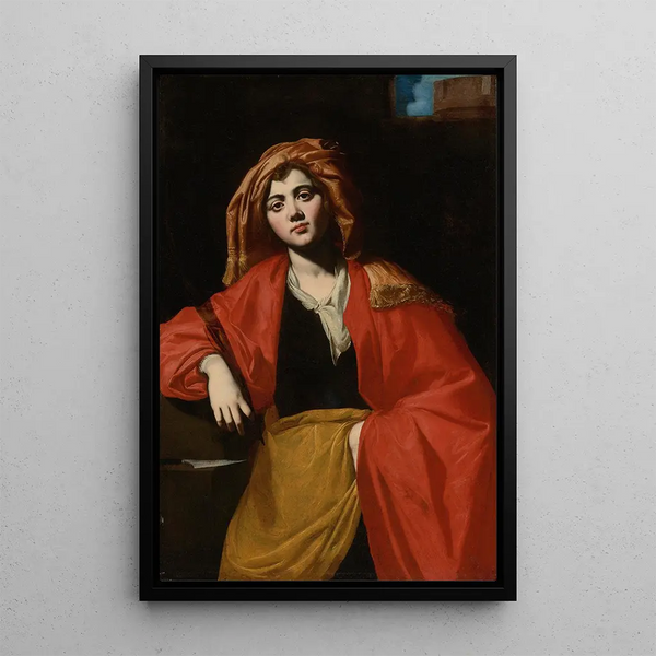 Świętej Barbary - Giovan Francesco de Rosa — oprawiony obraz na ścianie