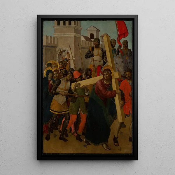 Chrystus na drodze krzyżowej - Giovanni Ambrogio Bevilacqua — oprawiony obraz na ścianie