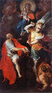 Matka Boska z Dzieciątkiem z św. Janem Ewangelistą i św. Michałem - Giovanni Ambrogio Figino — widok dzieła