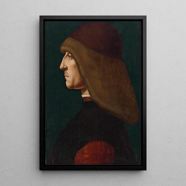 Portret szlachcica - Giovanni Ambrogio de Predis — oprawiony obraz na ścianie