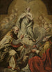 adoracji Matki Bożej przez Świętego Pétrone i Denysa z Areopagu - Giovanni Antonio Burrini — widok dzieła