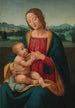 La Vierge à l'Enfant devant un paysage - Giovanni Antonio Sogliani — widok dzieła