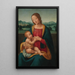 La Vierge à l'Enfant devant un paysage - Giovanni Antonio Sogliani — oprawiony obraz na ścianie