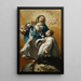 La Vierge en gloire avec Saint Louis de Gonzague - Giovanni Battista Canal — oprawiony obraz na ścianie