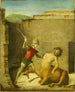 Tezeusz zabijający Minotaura - Giovanni Battista Cima da Conegliano — widok dzieła