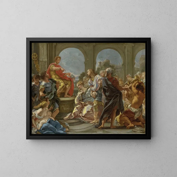 La Tempérance de Scipion - Giovanni Battista Gaulli — oprawiony obraz na ścianie