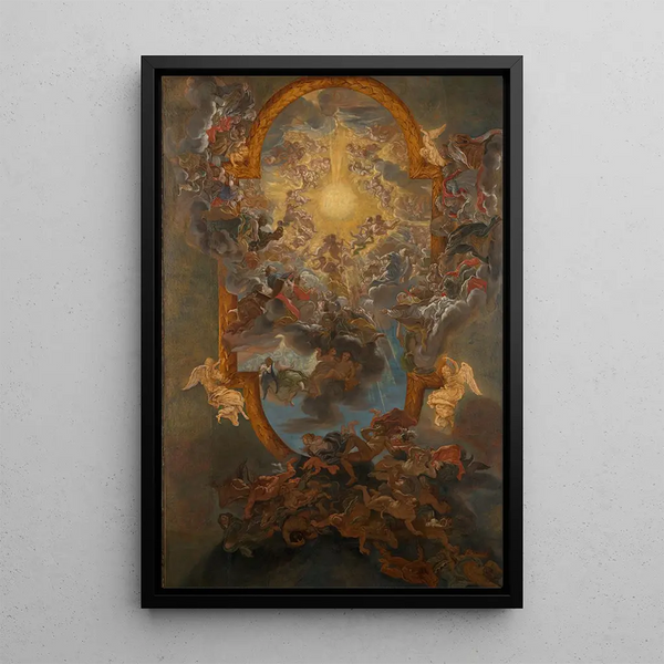 Le Triomphe du Nom de Jésus - Giovanni Battista Gaulli — oprawiony obraz na ścianie