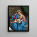 La Madone avec l'Enfant Jésus tenant un chardonneret au bout d'une ficelle - Giovanni Battista Salvi da Sassoferrato — oprawiony obraz na ścianie