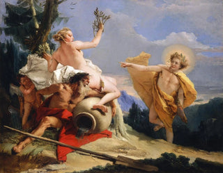 Apollon ścigający Daphnę - Giovanni Battista Tiepolo — widok dzieła