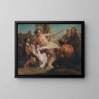Apollon i Marsjasz - Giovanni Battista Tiepolo — oprawiony obraz na ścianie