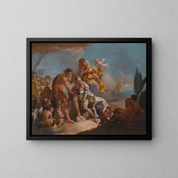 Bacchus i Ariadna - Giovanni Battista Tiepolo — oprawiony obraz na ścianie