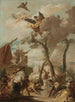 Hebrajczycy zbierający mannę na pustyni, szkic - Giovanni Battista Tiepolo — widok dzieła