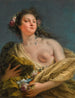 Portret damy w Flore - Giovanni Battista Tiepolo — widok dzieła