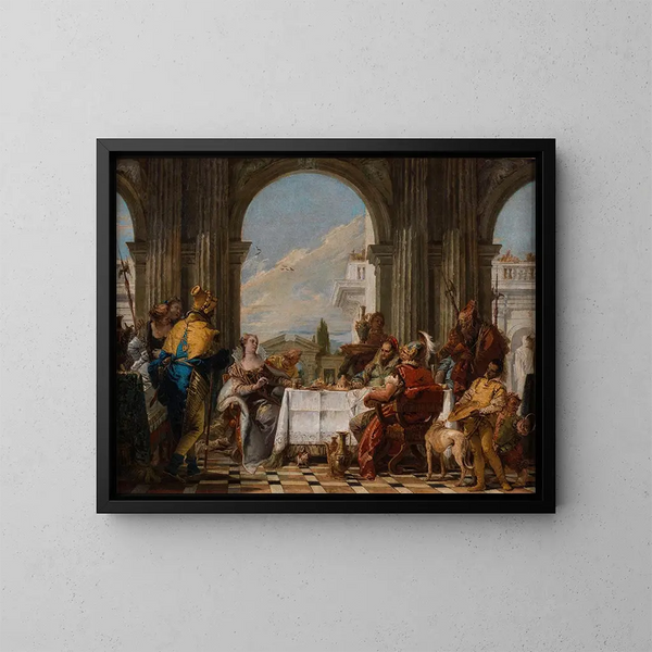 Le Banquet de Cléopâtre - Giovanni Battista Tiepolo — oprawiony obraz na ścianie