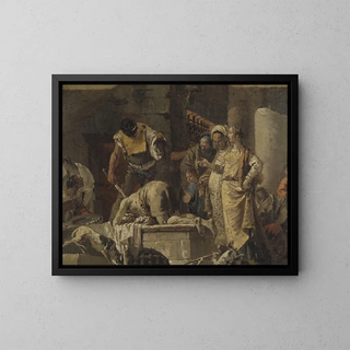 La décapitation de saint Jean-Baptiste - Giovanni Battista Tiepolo — oprawiony obraz na ścianie