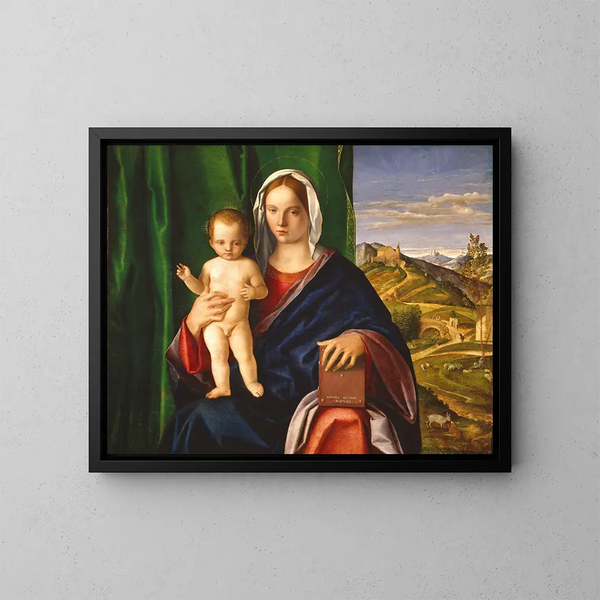 Matka Boska z Dzieciątkiem - Giovanni Bellini — oprawiony obraz na ścianie