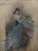 W rogu przy ognisku - Giovanni Boldini — widok dzieła