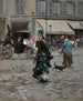 Przechodzenie przez ulicę - Giovanni Boldini — widok dzieła