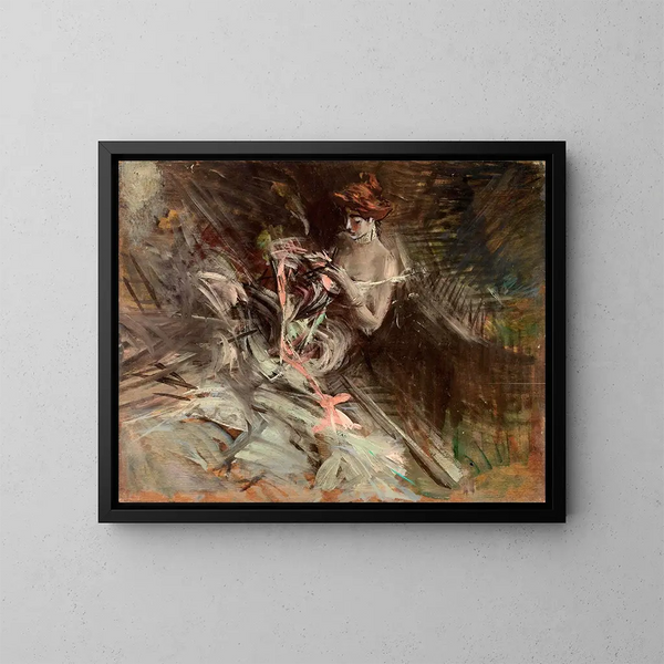 La robe de bal - Giovanni Boldini — oprawiony obraz na ścianie