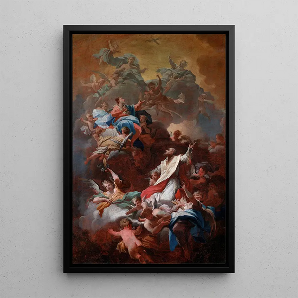La Gloire de Saint Philippe Neri - Giovanni Camillo Sagrestani — oprawiony obraz na ścianie