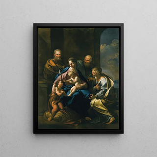Giovanni Domenico Ferretti - The Virgin And Child With Saints.webp