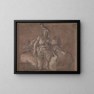Giovanni Domenico Tiepolo - Allegorical Figure Representing Africa.webp