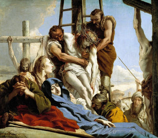 Le Descente de croix - Giovanni Domenico Tiepolo — widok dzieła