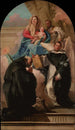 Matka Boska z Dzieciątkiem i trzema świętymi - Giovanni Domenico Tiepolo — widok dzieła