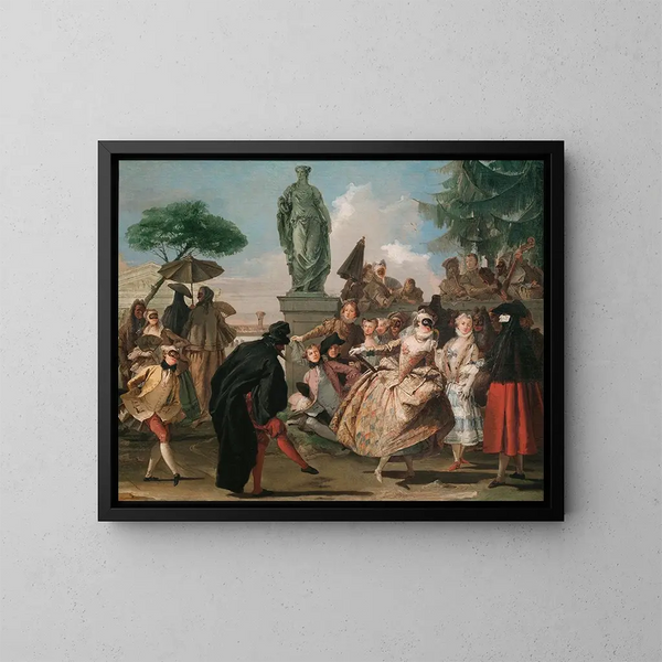 Le Menuet - Giovanni Domenico Tiepolo — oprawiony obraz na ścianie