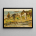 pejzaż z końmi - Giovanni Fattori — oprawiony obraz na ścianie