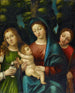 La Vierge à l'Enfant et les saintes Madeleine et Catherine - Giovanni Francesco Caroto — widok dzieła