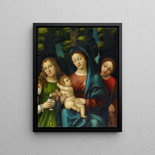 Giovanni Francesco Caroto - The Virgin With Child And The Saints Magdalene And Catherine.webp