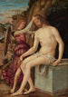 Zmartwychwstały Chrystus z aniołem - Giovanni Francesco Maineri — widok dzieła