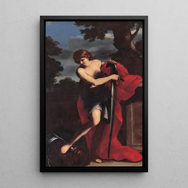 Davida - Giovanni Francesco Romanelli — oprawiony obraz na ścianie