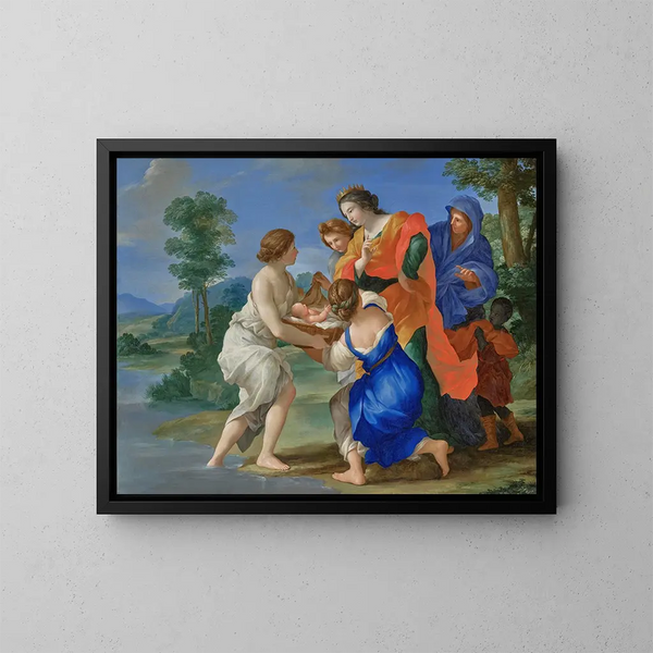 La découverte de Moïse - Giovanni Francesco Romanelli — oprawiony obraz na ścianie