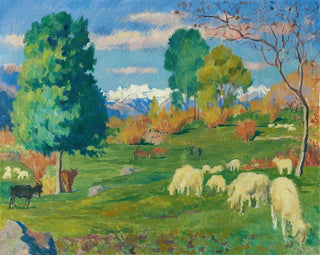 pejzaż jesienny - Giovanni Giacometti — widok dzieła