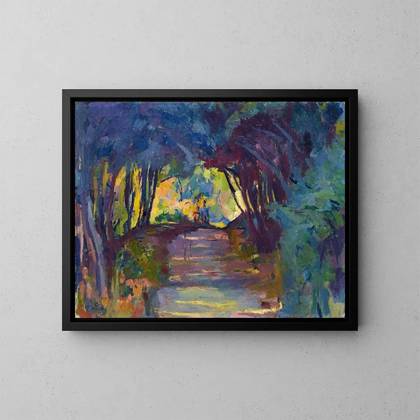Sentier forestier - Giovanni Giacometti — oprawiony obraz na ścianie
