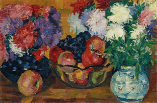 Giovanni Giacometti - Stillleben Mit Astern pfeln Und Trauben.webp