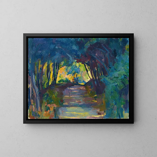 Leśna ścieżka - Giovanni Giacometti — oprawiony obraz na ścianie