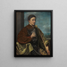 Portret rycerza - Giovanni Girolamo Savoldo — oprawiony obraz na ścianie