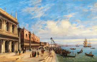 Giovanni Grubas - Venice View of the Molo with the Libreria and the Doges Palace.webp