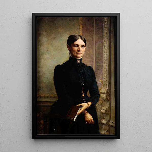 Portret damy - Giovanni Maria Rastellini — oprawiony obraz na ścianie