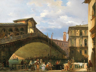 Wenecja, most Rialto - Giovanni Migliara — widok dzieła