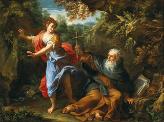 La Tentation de saint Antoine - Giovanni Odazzi — widok dzieła