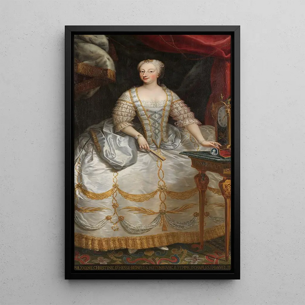 Portret Polyxène z Hesse-Rheinfels-Rotenburg 1706-1735 - Giovanni Panealbo — oprawiony obraz na ścianie